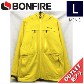 【OUTLET】 BONFIRE TERRA 2L STRETCH 3-IN-1 JKT カラー:YELLOW Lサイズ メンズ スノーボード スキー ジャケット JACKET アウトレット