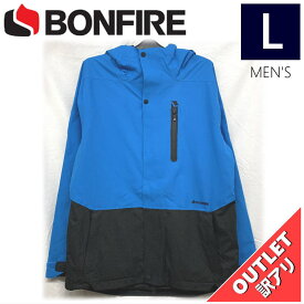 【OUTLET】 BONFIRE ETHER SHELL JKT カラー:CYAN Lサイズ メンズ スノーボード スキー ジャケット JACKET アウトレット