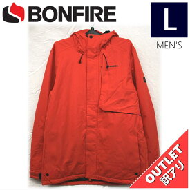【OUTLET】 BONFIRE STRATA INS JKT カラー:RED Lサイズ メンズ スノーボード スキー ジャケット JACKET アウトレット