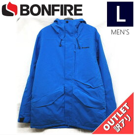 【68%OFF/OUTLET】 BONFIRE VECTOR INSULATED JKT カラー:CYAN Lサイズ メンズ スノーボード スキー ジャケット JACKET アウトレット