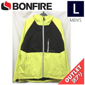 【OUTLET】 BONFIRE PYRE INSULATED JKT カラー:LIME Lサイズ メンズ スノーボード スキー ジャケット JACKET アウトレット