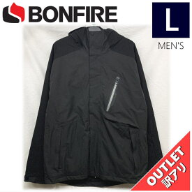 【OUTLET】 BONFIRE SERAC STRETCH MAPPED 3 IN 1 JKT カラー:BLACK Lサイズ メンズ スノーボード スキー ジャケット JACKET アウトレット