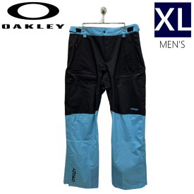 ● OAKLEY TNP LINED SHELL PNT 2.0 カラー:BLACK BRIGHT BLUE XLサイズ オークリー ラインシェル パンツ PANT メンズ スノーボード スキー 型落ち 日本正規品