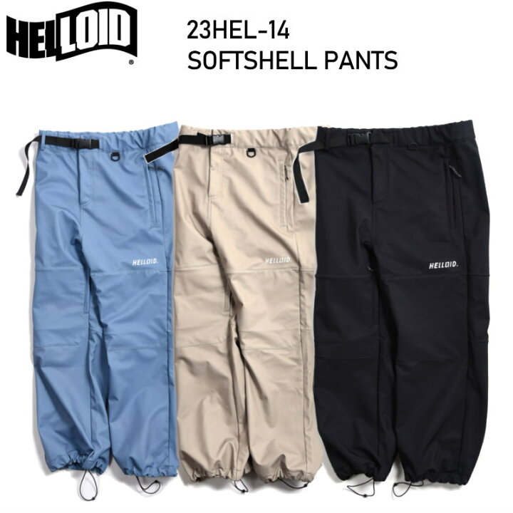 楽天市場】○ HELLOID 23HEL-14 SOFTSHELL PANTS ヘルロイド スノボ 