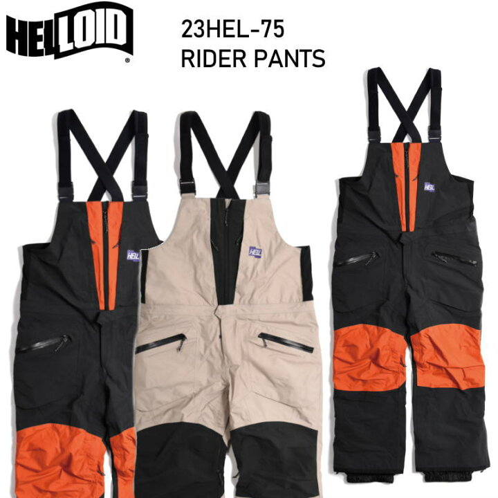 楽天市場】○ HELLOID 23HEL-75 RIDER BIB PANTS ヘルロイド スノボ 