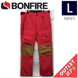 【OUTLET】 BONFIRE TORCH ZONE TECH PNT WWG カラー:BONFIRE RED Lサイズ メンズ スノーボード スキー パンツ PANT アウトレット