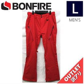 【OUTLET】 BONFIRE SURFACE STRETCH PNT カラー:RED Lサイズ メンズ スノーボード スキー パンツ PANT アウトレット
