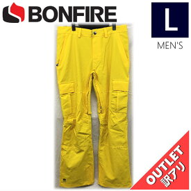【OUTLET】 BONFIRE TACTICAL PNT カラー:YELLOW Lサイズ メンズ スノーボード スキー パンツ PANT アウトレット
