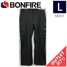 【OUTLET】 BONFIRE TACTICAL PNT カラー:BLACK Lサイズ メンズ スノーボード スキー パンツ PANT アウトレット