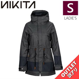▲ラスト1点 【OUTLET】 NIKITA ASH JKT BLACK Sサイズ ニキータ アッシュ ジャケット JACKET スノボウェア レディース スノーボード スキー ハイスペック シンプルスタイル 型落ち アウトレット 日本正規品