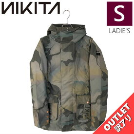 ▲ラスト1点 【OUTLET】 NIKITA AUDIO PARKA JKT MOUNTAIN FATIGUE Sサイズ ニキータ オーディオパーカ ジャケット JACKET スノボウェア レディース スノーボード スキー 型落ち アウトレット 日本正規品