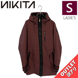 【OUTLET】 NIKITA LARCH JKT BRANDY Sサイズ ニキータ ラーチ ジャケット JACKET スノボウェア レディース スノーボード スキー シンプルスタイル 型落ち アウトレット 日本正規品