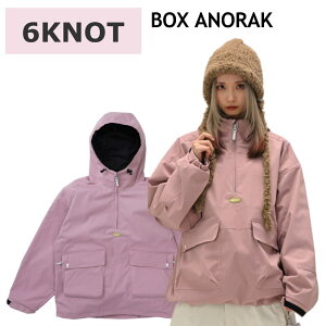 25-26 6KNOT BOX ANORAK JACKET J[:SMOKE PINK 6K2505 VbNXmbg Xm{EFA fB[X E[}Y AmbNWPbg Xm[{[h I[o[TCY JKT {Ki