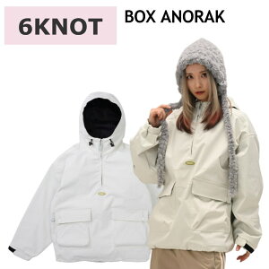  25-26 6KNOT BOX ANORAK JACKET J[:OFF WHITE 6K2505 VbNXmbg Xm{EFA fB[X E[}Y AmbNWPbg Xm[{[h I[o[TCY JKT {Ki