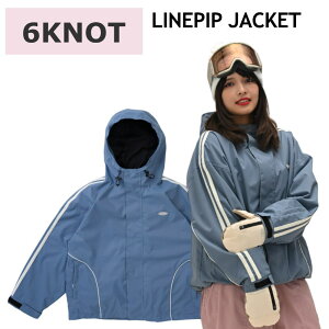  25-26 6KNOT LINEPIP JACKET J[:BLUE CHARCOAL 6K2510 VbNXmbg Xm{EFA fB[X E[}Y WPbg Xm[{[h I[o[TCY JKT {Ki