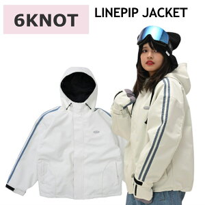  25-26 6KNOT LINEPIP JACKET J[:OFF WHITE 6K2510 VbNXmbg Xm{EFA fB[X E[}Y WPbg Xm[{[h I[o[TCY JKT {Ki