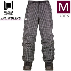 【即納】 ◇ 21-22 L1 SNOWBLIND PNT Black Check Mサイズ レディース エルワン スノーボードウェア スノーブラインドパンツ PANT 日本正規品 ジョガーパンツ風