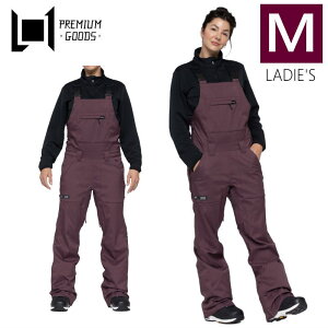 ▲ラスト1点 ● L1 LORETTA OVERALL BIB PNT カラー:HUCKLEBERRY Mサイズ エルワン ロレッタ パンツ PANT レディース スノーボード スキー ハイスペック ビブパンツ 23-24 日本正規品