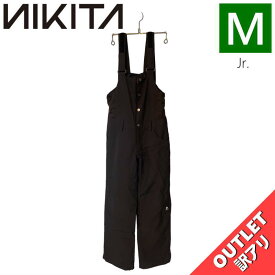 【OUTLET】☆NIKITA GIRLS EVERGREEN BIB PNT BLACK Mサイズ ニキータ エバーグリーンビブ パンツ PANT 子供用 スノーボード スキー ビブパンツ 型落ち 日本正規品