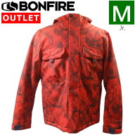 【78%OFF/OUTLET】 ジュニアBONFIRE PITCH JKT RED HAZE Mサイズ キッズ ジュニア 子供用 スノーボード …