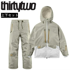 �X�m�{�E�F�A �㉺�Z�b�g �T�[�e�B�[�c�[ THIRTYTWO �X�m�[�{�[�h �W���P�b�g �p���c LASHED JACKET SWEEPER PANT JKT PNT �^���� �����f�� 25-26 �� ���{���K�i