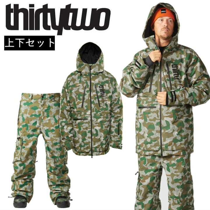 楽天市場】スノボウェア 上下セット サーティーツー THIRTYTWO 