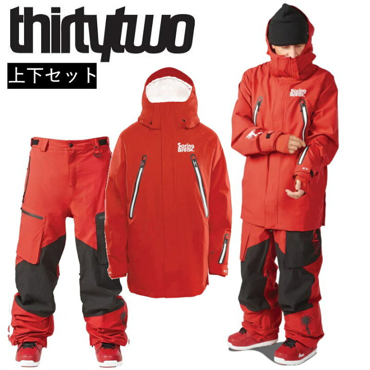 楽天市場】スノボウェア 上下セット サーティーツー THIRTYTWO 