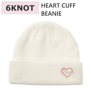 25 6KNOT HEART CUFF BEANIE J[:WHITE r[j[ jbgX Lbv Xm[{[h Xm{ XL[