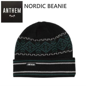 26 ANTHEM NORDIC BEANIE J[:BLACK r[j[ jbgX Lbv Xm[{[h Xm{ XL[ AZ
