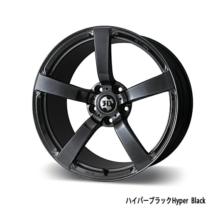 楽天市場 3d Design 3dデザイン Type3タイプ3 Forgedフォージド 19インチアルミホイール 9 5j 19 35 ハイパーブラック オフィスアズ