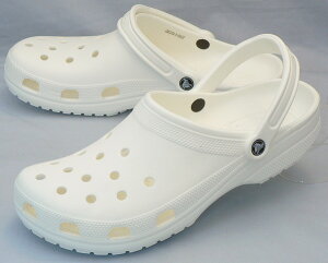 【クロックス32cm】CROCS:クラシック:白(10001-100 classic):ビッグサイズ:大きいサイズ:サンダル32cm