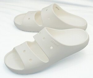 【クロックス32cm】【送料込】CROCS:クラシック サンダル 2.0:白(209403-100 CLASSIC SANDAL 2.0):ビッグサイズ:大きいサイズ:サンダル32cm