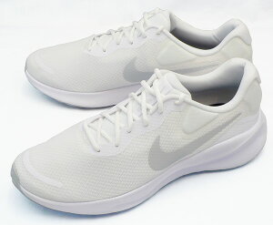 【ナイキ30cm】【送料込】レボリューション7:白×薄グレー(FB2207 100 REVOLUTION 7):ビッグサイズ:大きいサイズ:スニーカー30cm