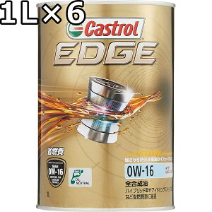JXg[ GbW 0W-16 SP GF-6B S 1L×6  s Ԏws Castrol EDGE