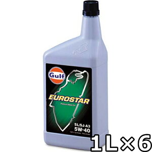 Kt [X^[ 5W-40 SN/SM/SL/SJ-A3 100SyntheticiPAO+Esterj 1L×6  Gulf EUROSTAR