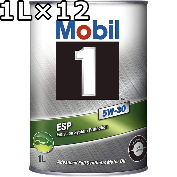 エンジンオイル Mobil１ 5W-30 SN 一部予約 C3 1Lx12 爆売りセール開催中 モービル1 ESP C2 時間指定不可 代引不可 CF相当 1 Mobil 1L×12 送料無料 合成油