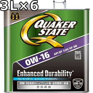 NG[J[Xe[g GnXg freB 0W-16 SP GF-6B S 3L×6  QUAKER STATE Enhanced Durability