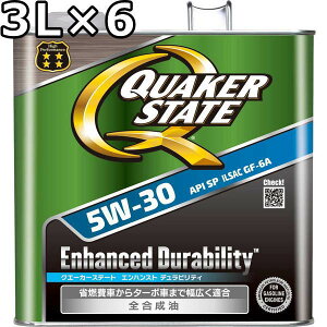 NG[J[Xe[g GnXg freB 5W-30 SP GF-6A S 3L×6  QUAKER STATE Enhanced Durability