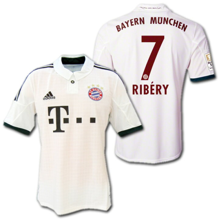 楽天市場】バイエルンミュンヘン 13/14 アウェイ（白） 半袖 #7 RIBERY 