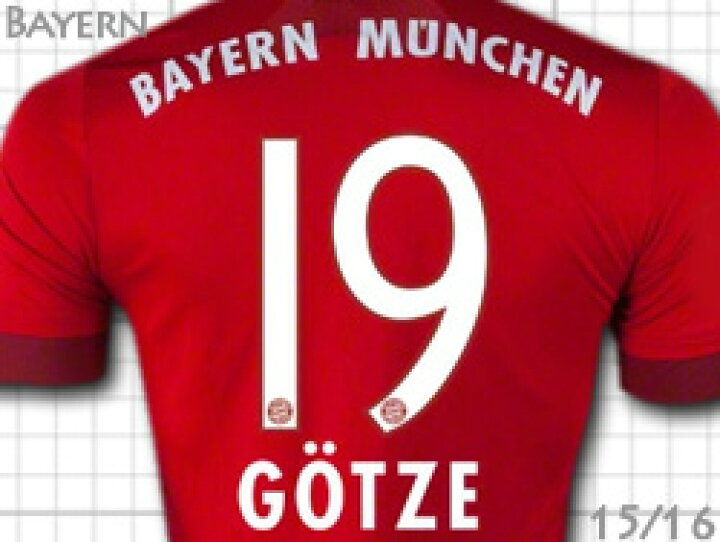 楽天市場】バイエルンミュンヘン 15/16 ホーム（赤） #19 GOTZE マリオ 