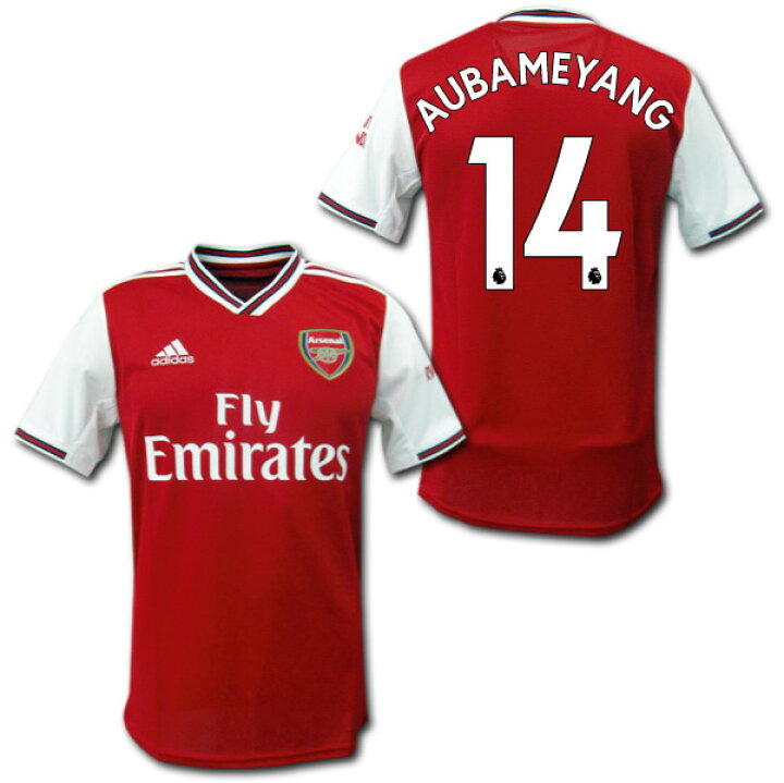 楽天市場】アーセナル 19/20 ホーム（赤白） ＃14 AUBAMEYANG 
