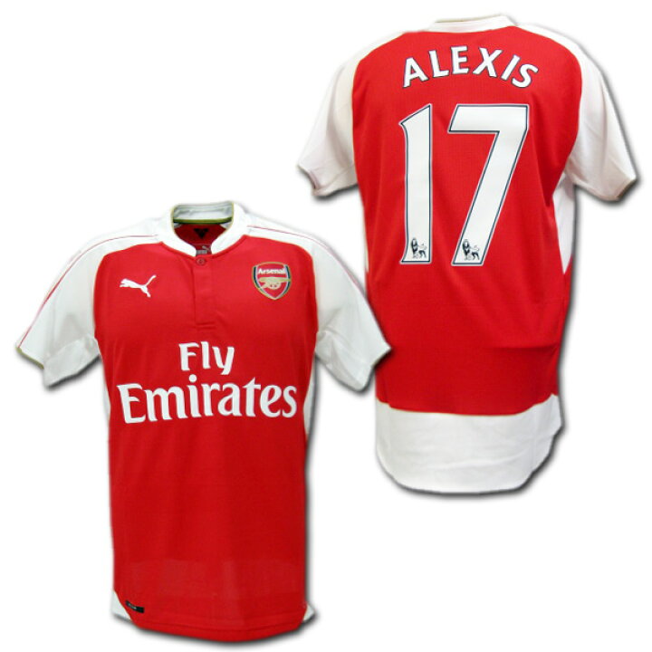 楽天市場】アーセナル 15/16 ホーム（赤） #17 ALEXIS アレクシス 