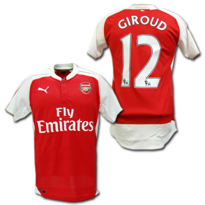 楽天市場】アーセナル 15/16 ホーム（赤） #12 GIROUD オリヴィエ 