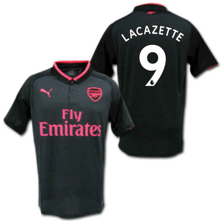 楽天市場 送料無料 アーセナル 17 18 サード 黒 9 Lacazette ラカゼット プーマ製 O K A フットボール