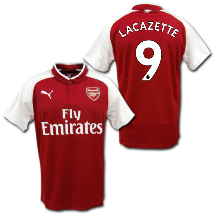 楽天市場】アーセナル 17/18 ホーム（赤白） ＃9 LACAZETTE ラカゼット