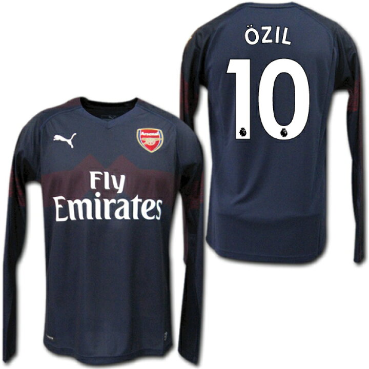 楽天市場】アーセナル 18/19 アウェイ（紺） 長袖 #10 OZIL メスト 