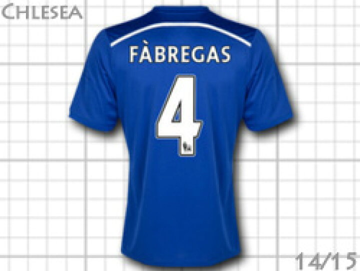 楽天市場】チェルシー 14/15 ホーム（青） #4 FABREGAS セスク 