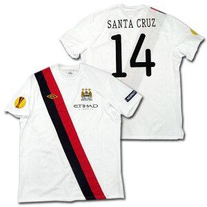 【選手支給品】マンチェスターシティ 10/11 サード 半袖 #14 SANTA CRUZ EL+RESPECTパッチ