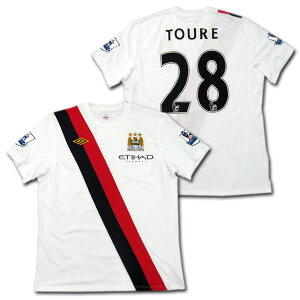 【選手支給品】マンチェスターシティ 10/11 サード 半袖 #28 ハビブ・コロ・トゥーレ EPLパッチ