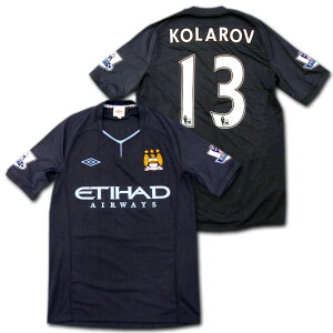 【選手支給品】マンチェスターシティ 10/11 アウェイ 半袖 #13 アレクサンダル・コラロヴ EPLパッチ